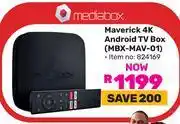 Game Mediabox Maverick 4K Android TV Box MBX-MAV-01 offer