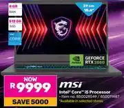 Game MSI Intel Core i5 Processor offer