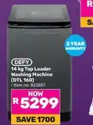 Game Defy 14Kg Top Loader Washing Machine DTL 160 offer