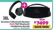 Game JBL Boombox 3 BT Speaker Plus T527 BT Headphones Bundle offer