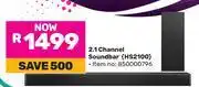 Game Hisense 2.1 Channel Soundbar HS2100 offer