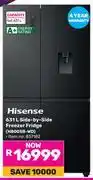 Game Hisense 631L Side By Side Freezer/Fridge H800SB-WD offer