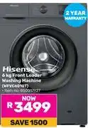 Game Hisense 6Kg Front Loader Washing Machine WFVC6010T offer