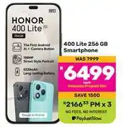 Game Honor 400 Lite 256GB Smartphone-Each offer