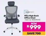 Game Mainstays Mika High Back Office Chair offer
