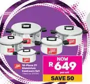 Game Hart 10 Piece J7 Aluminium Cookware Set-Per Set offer