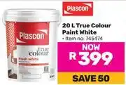 Game Plascon 20L True Colour Paint White offer