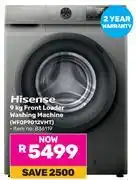 Game Hisense 9Kg Front Loader Washing Machine WFQP9012VMT offer