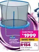 Game Bounceking 10 Ft (3.05m) Trampoline With Steel Ring offer