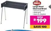 Game Expert Grill Large Steel Charcoal Braai offer