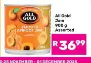 Game All Gold Jam Assorted-900g offer