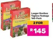 Game Laager Rooibos Tagless Teabags 160's Pack-For 2 offer
