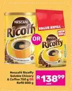 Game Nescafe Ricoffy Soluble Chicory & Coffee 750g Or Refill 800g-Each offer