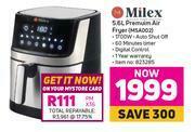 Game Milex 5.6L Premium Air Fryer MSA002 offer