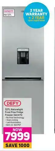 Game Defy 327L Nature Light Frost Free Fridge Freezer DAC675 offer