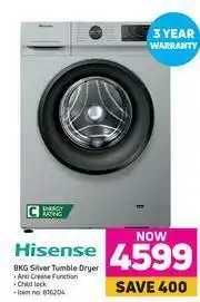 Game Hisense 8Kg Tumble Dryer offer