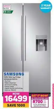 Game Samsung 520L Side By Fridge RS52N3B13S8.FA offer