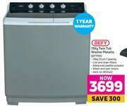 Game Defy 15Kg Twin Tub Washer Metallic DTT151 offer