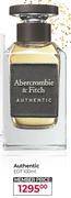Abercrombie & Fitch Authentic EDT100ml offer at DisChem