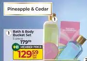 Dis-Chem Nature's Nourishment Pineapple & Cedar Bath & Body Bucket Set 5 Piece-Per Set offer