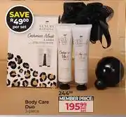 Dis-Chem The Luxury Bathing Cashmere Musk & Amber Body Care Duo 3 Piece-Per Set offer