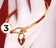 Dis-Chem Bangle With Crystal Heart Charm offer