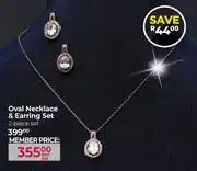 Dis-Chem Oval Necklace & Earring Set (2 Piece Set)-Per Set offer