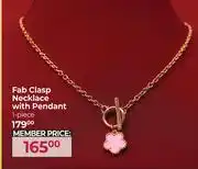 Dis-Chem Fab Clasp Necklace With Pendant 1 Piece offer