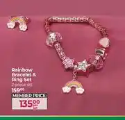 Dis-Chem Rainbow Bracelet & Ring Set 2 Piece Set-Per Set offer