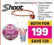Game Shoot 38cm Netball Ring Plus Size 5 Netball-Both For offer