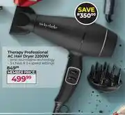 Dis-Chem Nicky Clarke Therapy Professional AC Hair Dryer 2200W offer