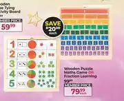Dis-Chem Wooden Puzzle Maths Game Or Fraction Learning-Each offer