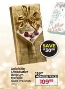 Dis-Chem Delafaille Chocolatier Belgium Metallic Gold Pralines-100gm offer