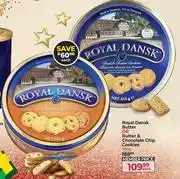 Dis-Chem Royal Dansk Butter Or Butter & Chocolate Chip Cookies-454gm Each offer