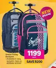 Game Gotcha Trolley Backpack-Each offer