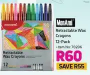 Game Monami Retractable Wax Crayons-12's Pack offer