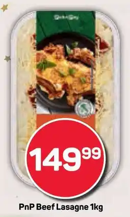 Pick n Pay PnP Beef Lasagne offer