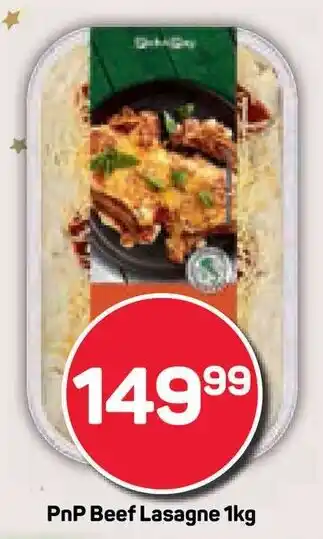 Pick n Pay PnP Beef Lasagne offer