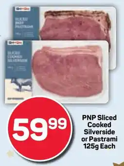 Pick n Pay PNP Sliced Cooked Silverside or Pastrami offer