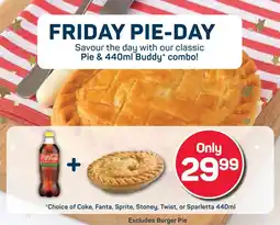 Pick n Pay Pie & 440ml Buddy combo offer