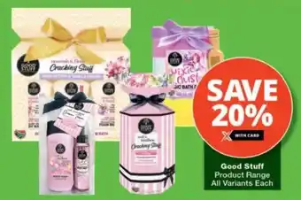 Checkers Good Stuff Product Range All Variants offer