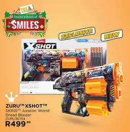 Toy Kingdom Zuru XShot Skins Jurassic World Dread Blaster offer