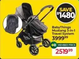 Baby City BabyThings Mustang 3-in-1 Travel System offer