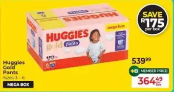Baby City Huggies Gold Pants offer