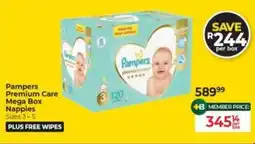 Baby City Pampers Premium Care Mega Box Nappies offer
