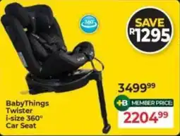 Baby City BabyThings Twister i-size 360° Car Seat offer