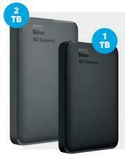 Game WD 1TB Elements Black Hard Drive WDBUZG0010BB offer