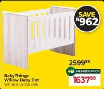 Baby City BabyThings Willow Baby Cot offer