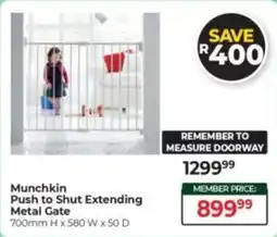 Baby City Munchkin Push to Shut Extending Metal Gate offer
