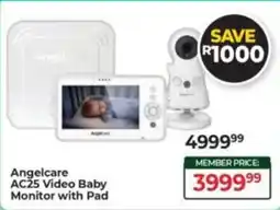 Baby City Angelcare AC25 Video Baby Monitor with Pad offer